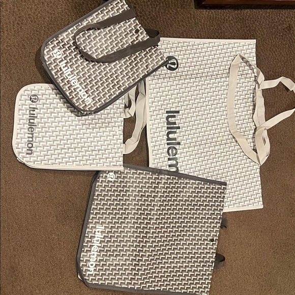 Lululemon Reusable Shopping Bag Bundle – Set of 4 – Like New - Picture 1 of 6